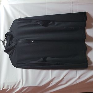 Tek Gear DryTek Black partial Zip  Long Sleeve Performance shirt medium